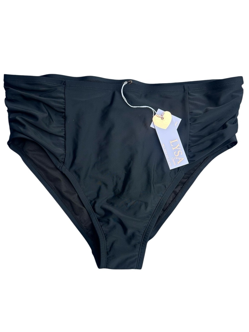 NEW Lysa Swim Ruched Bottoms 1x UPF 50 Full Coverage Poolside Beach